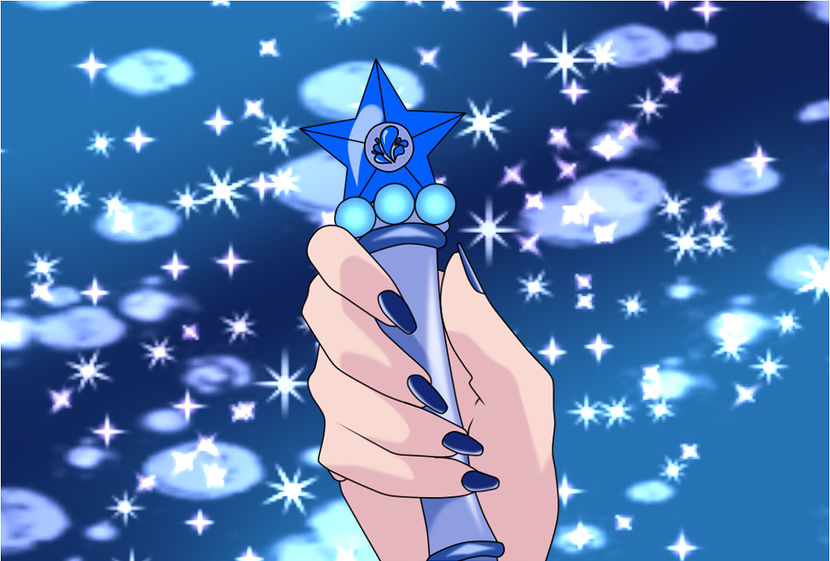 "Super Sapphire Power! Make UP!" - a- Kimiko Wakamura