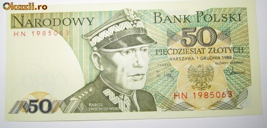 50 ZLOTYCH-1988 (Polski) - Bancnote Straine