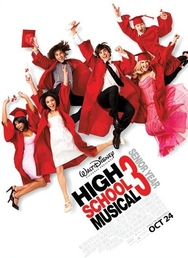 zac-efron-vanessa-hudgens-high-school-musical-3-poster - High Scholl Muzical 2