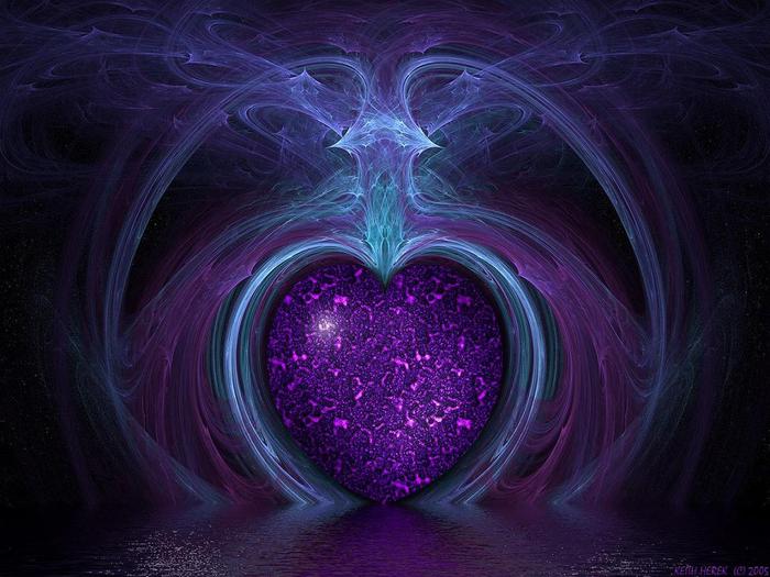 purple-heart-magic-evil - Hearts