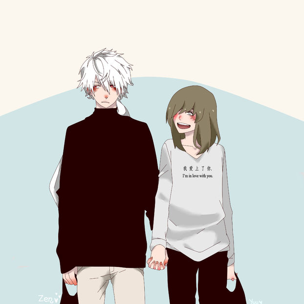 Zen(Mystic Messenger) and Yuu; Deeci stiu ca ala nu prea arata ca Zen :-? dar sper ca data viitoare sa arate=))
