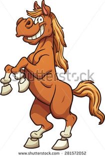 stock-vector-cartoon-horse-standing-on-two-legs-vector-clip-art-illustration-with-simple-gradients-a