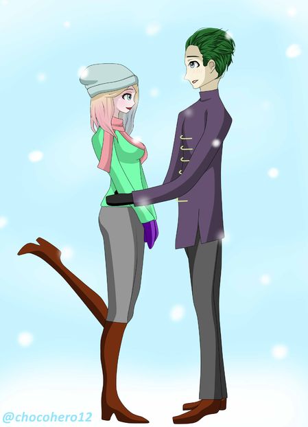 Couple in winter(HarleyJoker)
