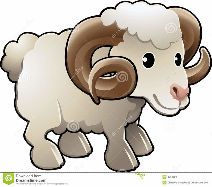 cute-ram-sheep-farm-animal-vector-4960699 - Animale desenate