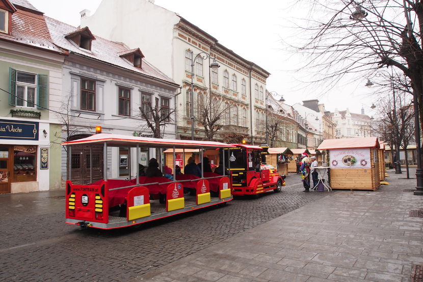 Trenuletul lui Mos Craciun - Sibiu - orasul vechi