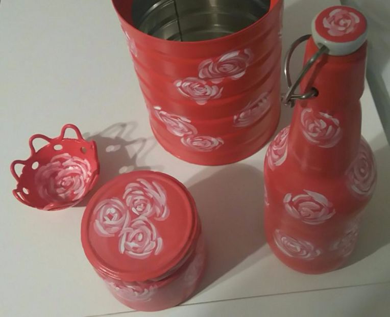 Set fantezie trandafiri - Seturi handmade