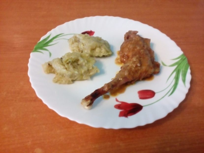 Dovlecel și friptura de găină marinata (sos soia, usturoi, mustar, zeama de lămâie, sare, piper) - Culinar 3