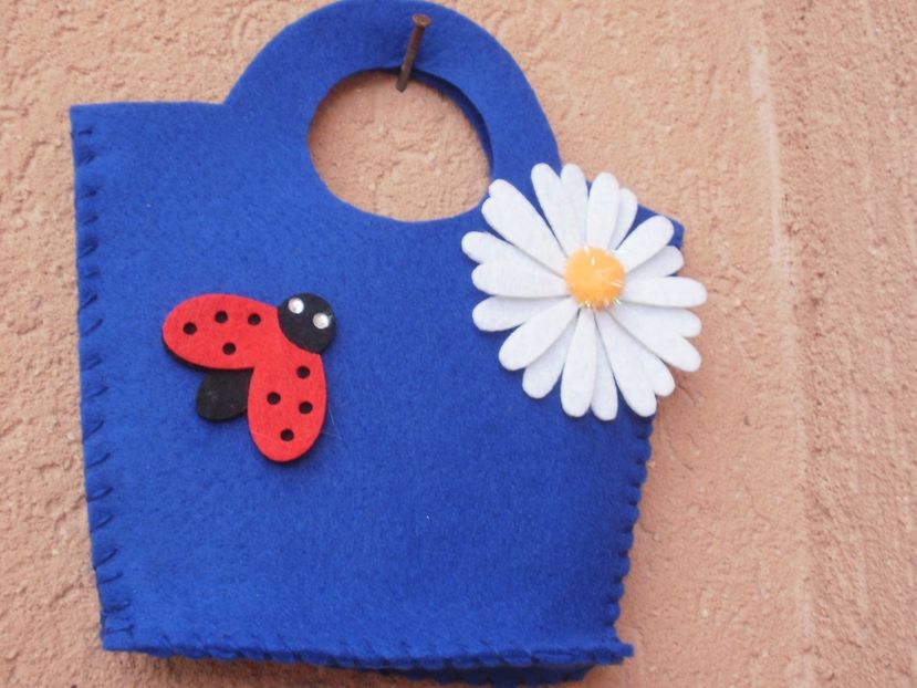 Gentuta cos - albastru 9lei - Produse hand-made