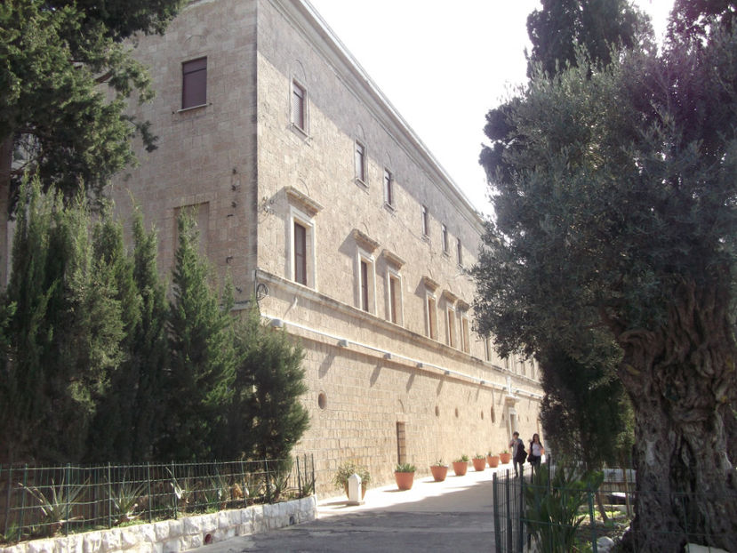 biserica a ordinului Carmelitilor aflata pe muntele Carmel - prima zi de pelerinaj