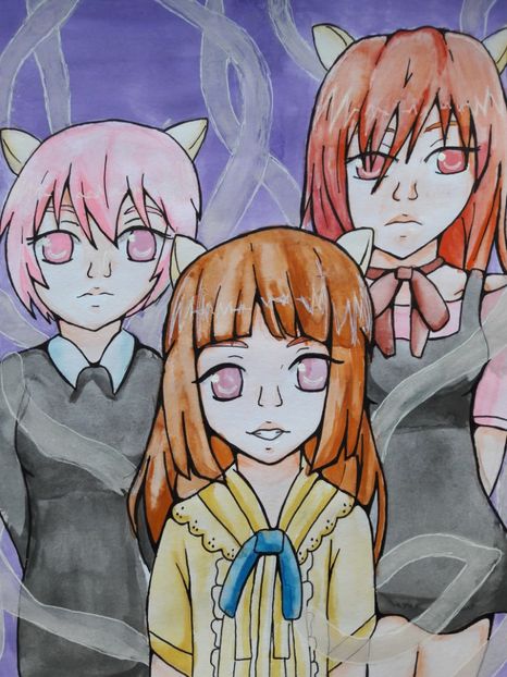Elfen Lied-The Trio Diclonius - 7-Fanarts-7