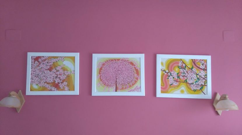 Set cires japonez inflorit - Tablouri de vanzare