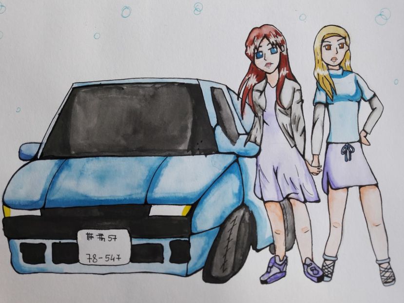 Initial D-Mako and Sayuki - 7-Fanarts-7