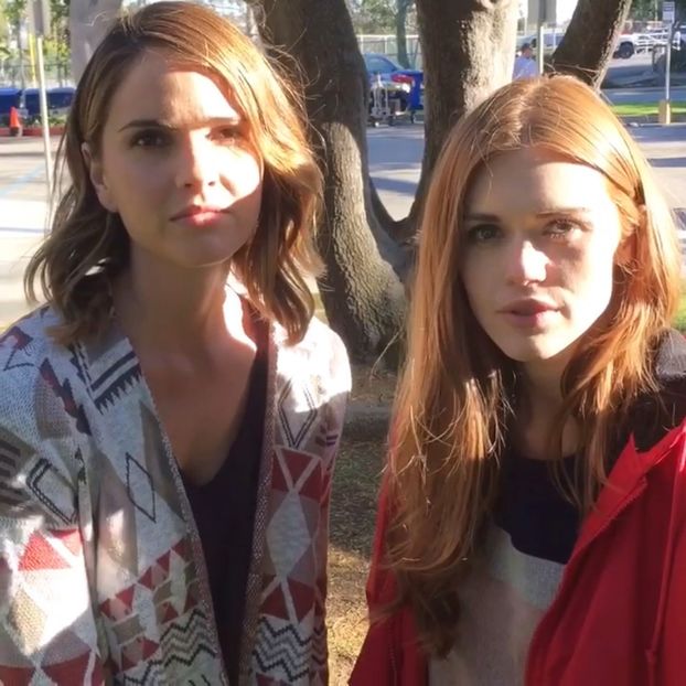 Teen_Wolf_Season_6_Behind_the_Scenes_Pacific_Pali_high_school_location_Shelley_Hennig_Holland_Roden - shelley hennig