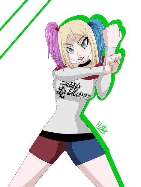 Harley in action1 - 7-Fanarts-7