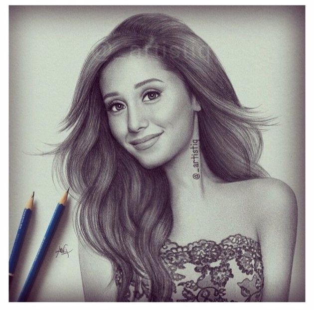 c3ae0532f5b0583daca82dda4c72608b - Drawings Ariana Grande