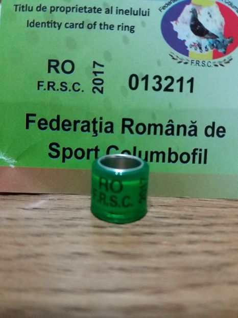 F.R.S.C. 2O17  RO - COLECTIE  DE INELE   ROMANIA