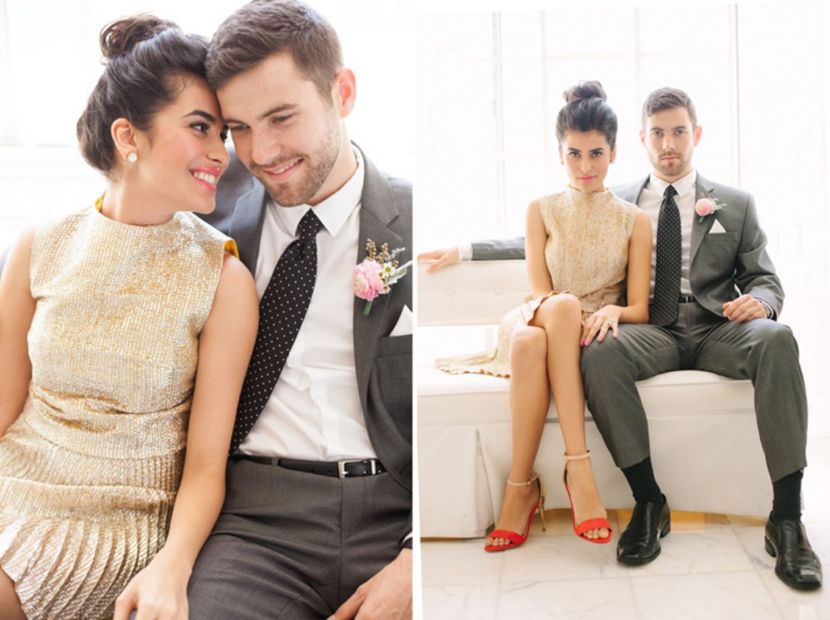 brunch_elopement_shoot_gold_sequins_waffle_wedding_cake_11 - sazan hendrix