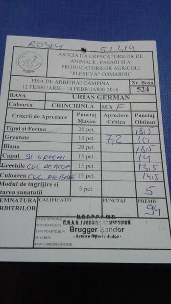  - BAICOI februarie 2016