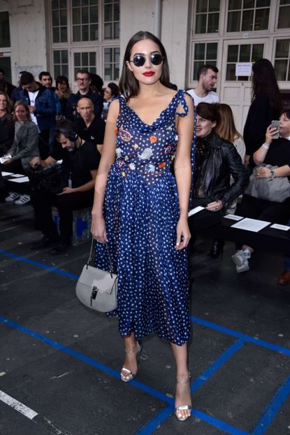 Olivia-Culpo--John-Galliano-AW-2017-Show--01 - olivia culpo