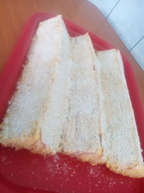 Prajitura Carpați - foi cu cocos și crema de nucă+frisca - Culinar 3