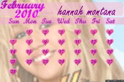 calendar - poze cu miley modificate de mn