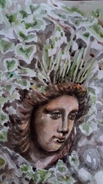  - Trandafiri si alte flori in acuarela