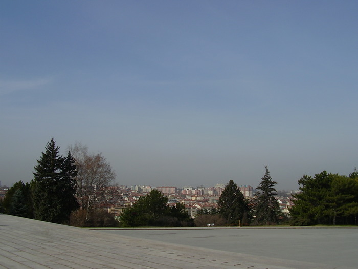 Ankara; Vedere de pe platoul mausoleului
