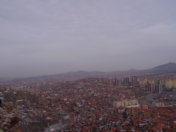 Ankara; Panorama Ankarei din castel
