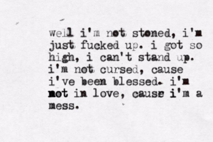  - stoned on you