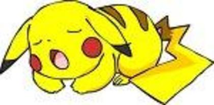 picachu doarme; este un dragut
