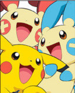 minun plusle and pikachu; sunt toti draguti
