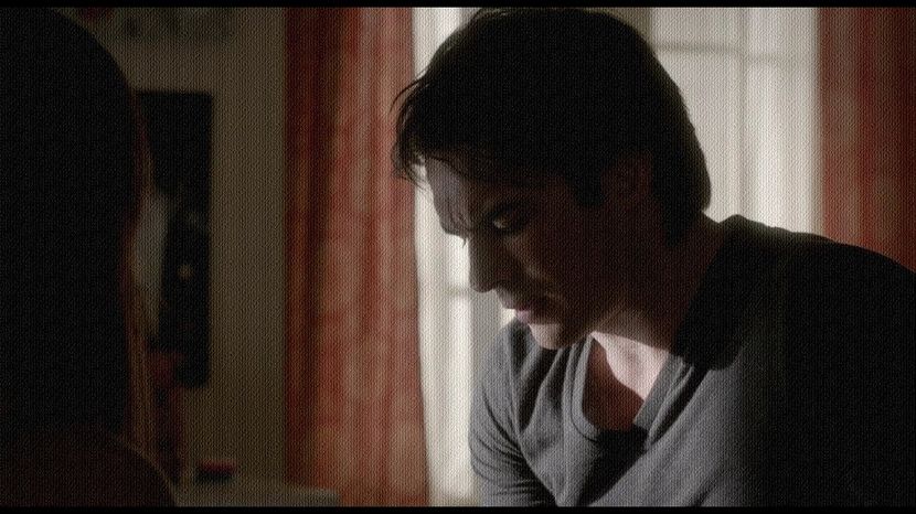 ━ Îşi mută privirea spre ea la auzul primului ei comentariu,  privind-o derutat, cu o tentă nevinova - 05 x you ll never be alone again