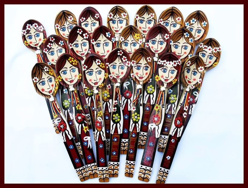  - LINGURI DE LEMN PICTATE MANUAL - tel 0771503314