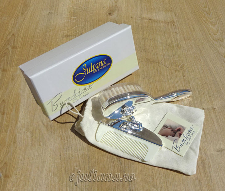 set-perie-pieptan-bambino (3) - Cadouri de botez pentru bebelusi