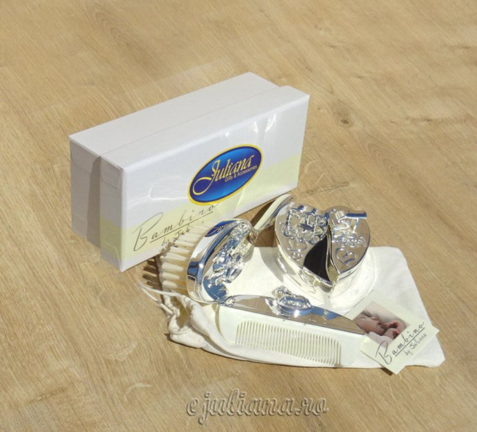 set-perie-pieptan-bambino-casetute-bucla-dintisor-bambino-199lei - Cadouri de botez pentru bebelusi