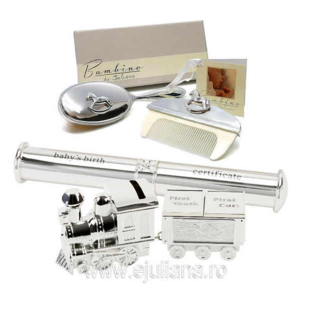 set-bebelusi-perie-pieptene-mot-dintisor-tren-suport-certificat-CG868CG404CG868-427lei - Idei cadouri bebelusi colectia Juliana
