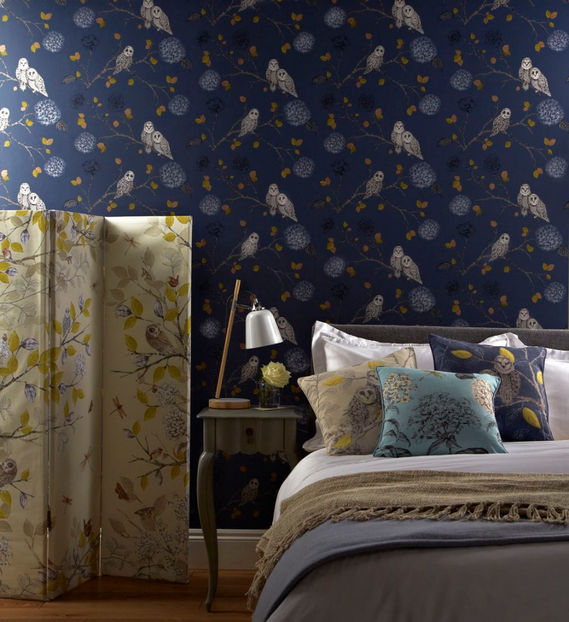 Night-Owl-Midnight-Blue-v6 - Paravane decorative si despartitoare Juliana