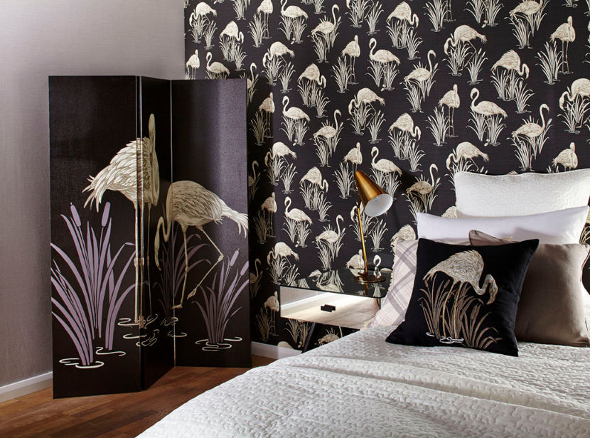 paravan-flamingo-dormitor - Paravane decorative si despartitoare Juliana