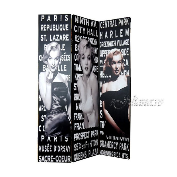 paravan-marilyn-monroe-despartitor-paravan-decorativ-marilyn-monroe (5) - Paravane decorative si despartitoare Juliana