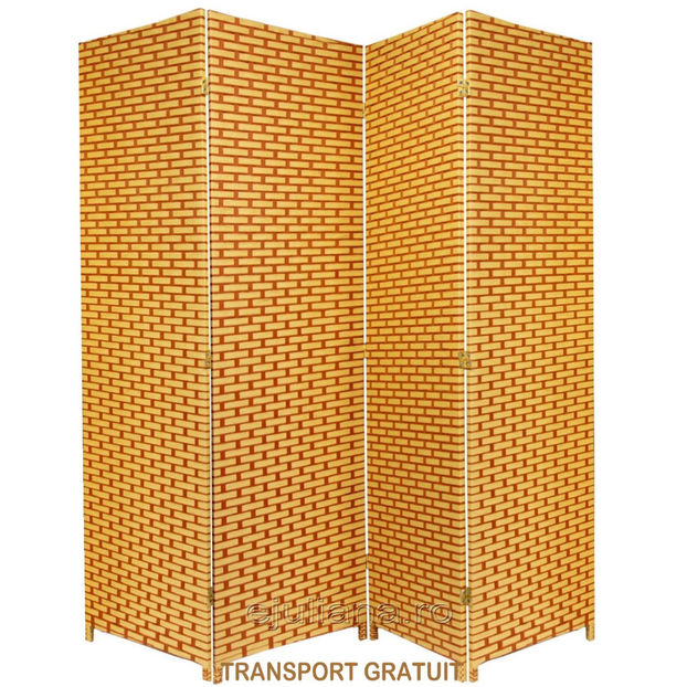 paravan-despartitor-bambus-maron (1) - Paravane decorative si despartitoare Juliana