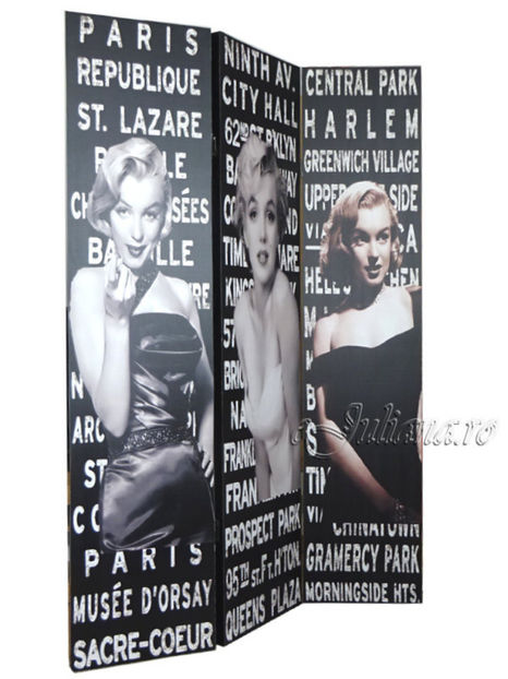 paravan-marilyn-monroe-despartitor-paravan-decorativ-marilyn-monroe (9) - Paravane decorative si despartitoare Juliana