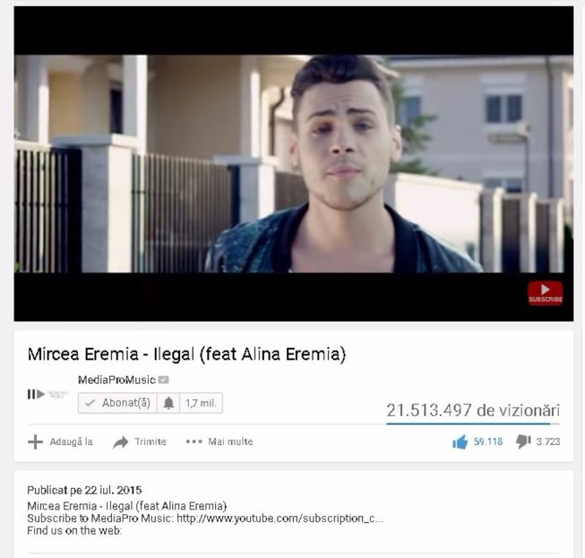 (9) Mircea Eremia - Ilegal (feat Alina Eremia) - YouTube - Google Chrome - poze