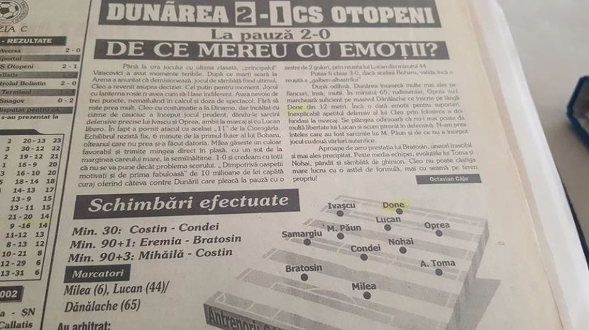 Daniel Done la Dunarea - Dunarea Galati Istorie