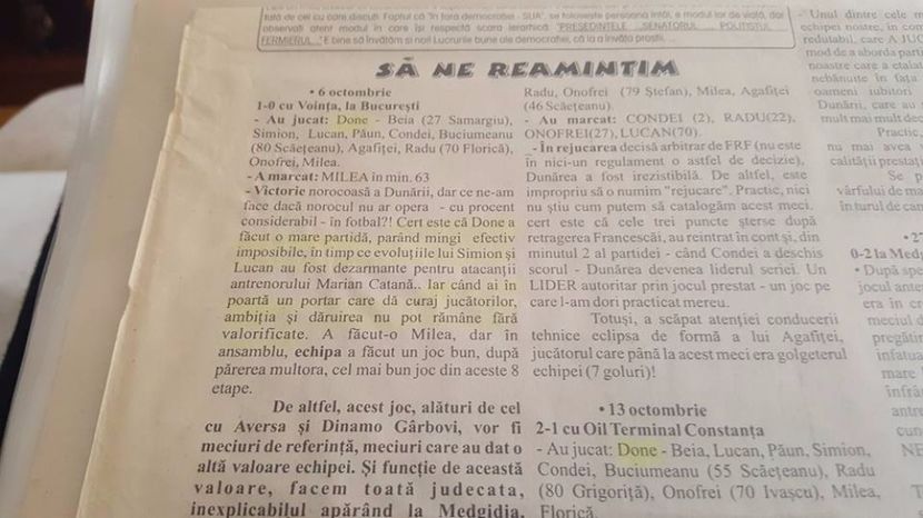 Daniel Done la Dunarea - Dunarea Galati Istorie