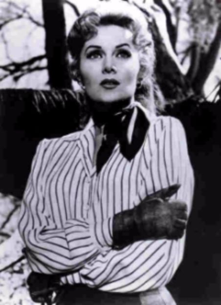 rhondafleming-blackleathergloves - rhonda fleming