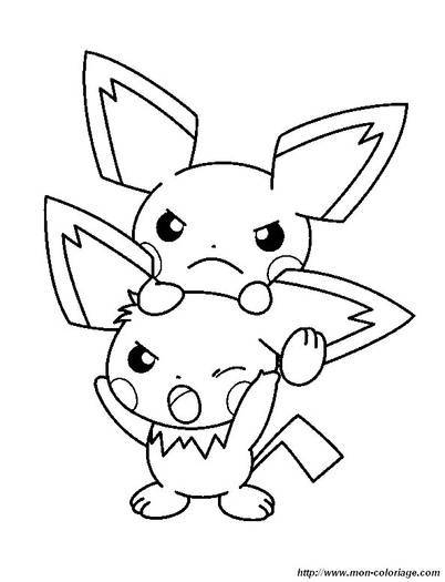 2 pichu de colorat - pichu