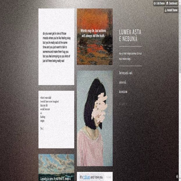 tumblr-ul îmi face viața mai frumoasă de aproape 5 ani. - none of this feels real