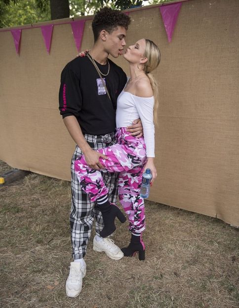 zara-larsson-wtih-her-boyfriend-brian-h-whittaker-at-backstage-on-wireless-festival-in-london-07-07- - zara larsson