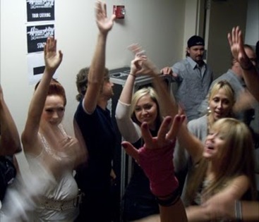 Miley's hand shake