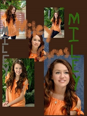 Miley's ornge photoshoot